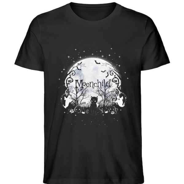 Gothic Moonchild Halloween  - Herren, Unisex, Premium Baumwolle T-shirt, schwarz
