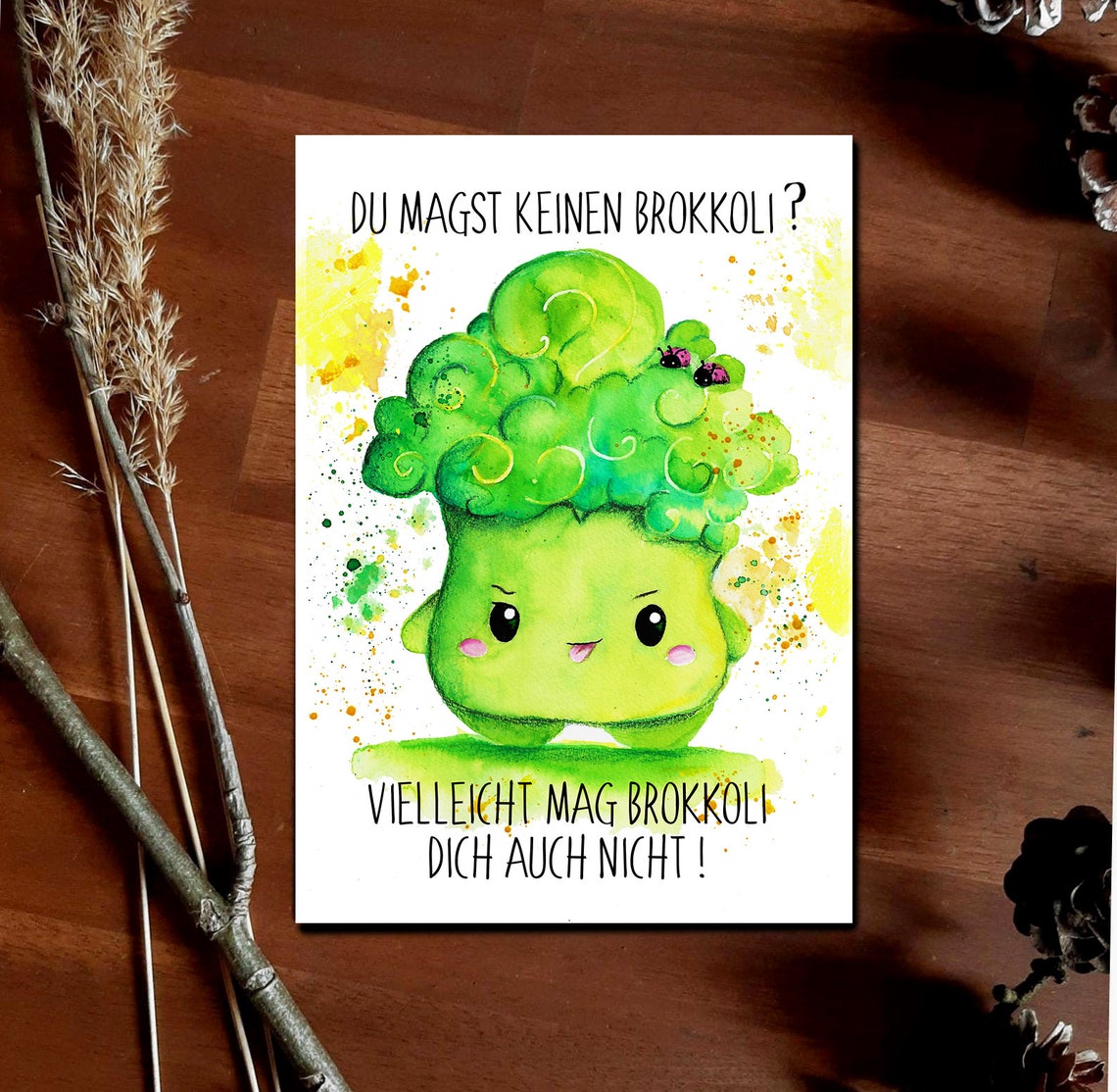 Brian Brokkoli Postkarte Brokkoli mag dich auch nicht Etsy