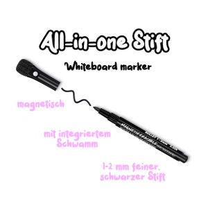 Whiteboard marker, all-in-one pen, 3 in 1 function, accessories for magnetic sign and magic sheets image 1
