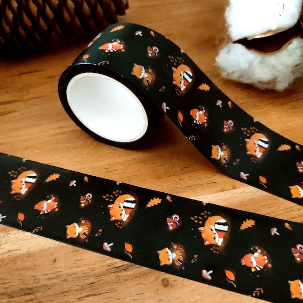 Süße Füchse Washi Tape, 3 cm X 5 oder 10m, Niedliches Fuchs Washitape, Klebeband ,Paketband, Scrapbooking