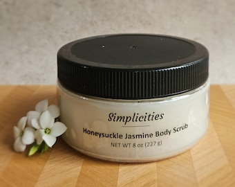 All Natural Honeysuckle Jasmine Sugar Scrub 8oz