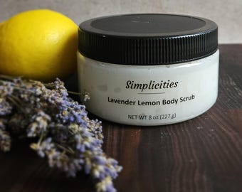All Natural Lavender Lemon Sugar Scrub 8oz