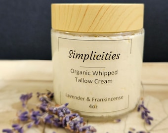 Organic 100% Grass-Fed Tallow Cream 4oz