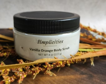 All Natural Vanilla Orange 8oz Sugar Scrub