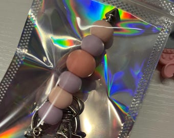 Silicone Beaded Keychain