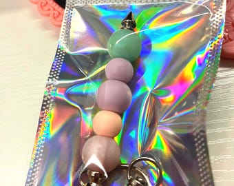 Silicone Beaded Keychain