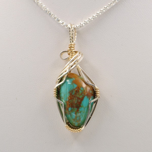 Petite Blue Royston Mine Turquoise Pendent