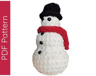 Charles the Snowman Amigurumi Crochet Pattern PDF Download