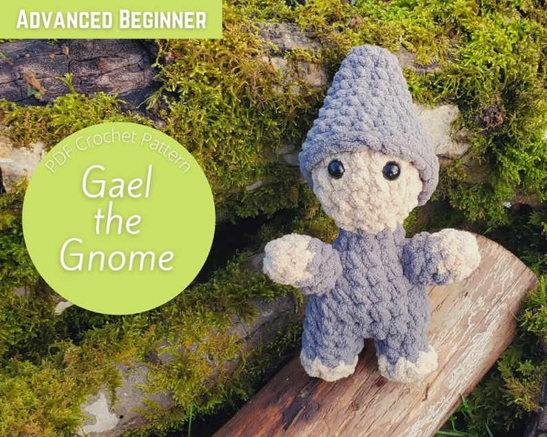 Gnome Amigurumi Crochet Pattern PDF Plushie Tutorial Advanced Beginner image 2