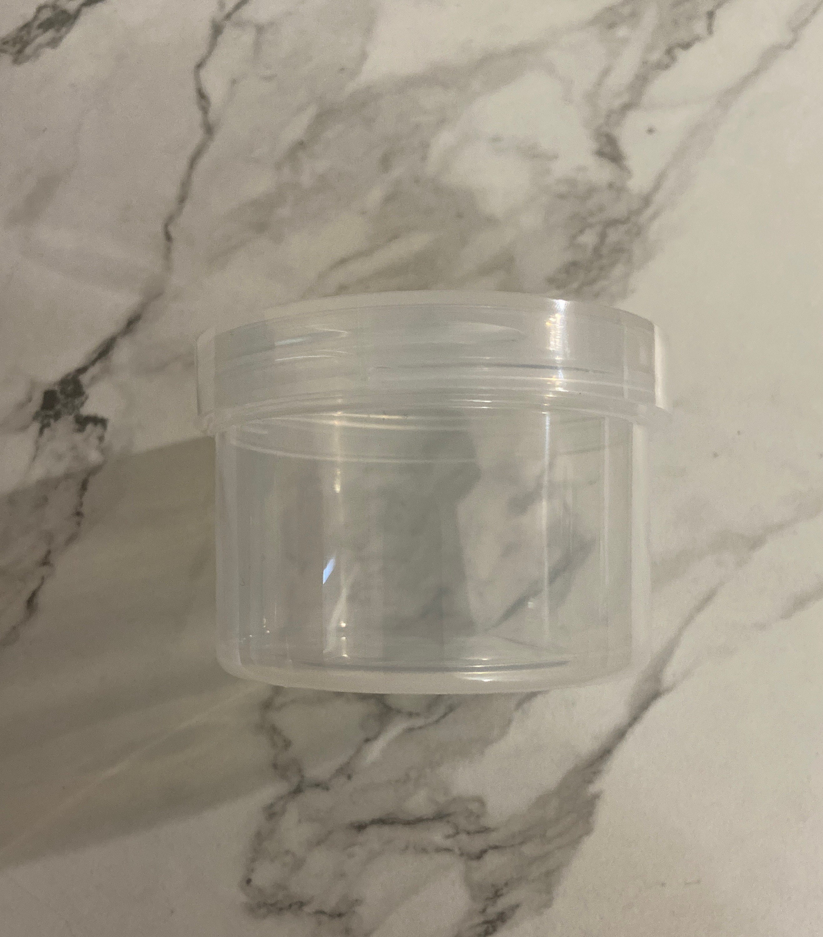 6 X 3ml Empty Mini Plastic Jars / Pots / Boxes, Airtight Storage