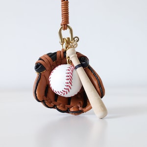 Baseball Geldbörse Charme echtes Leder Tote Charme