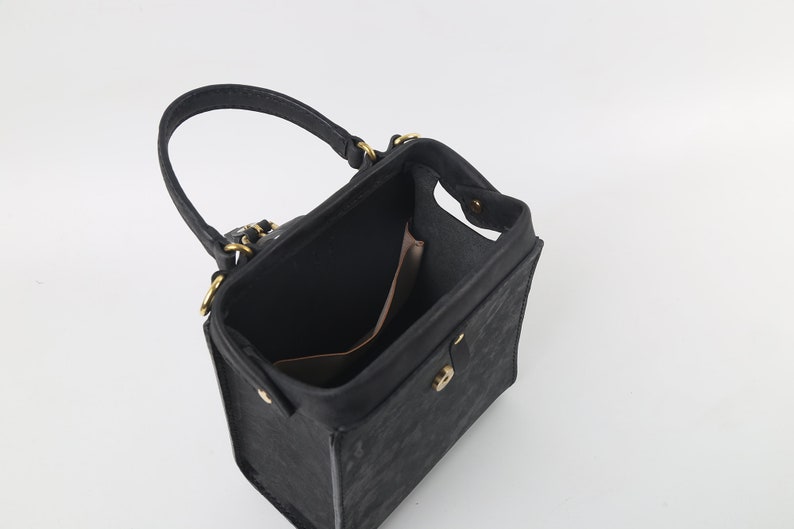 Doctor Bag-2 WAYS Women's Cowhide Leather Handbag Handmade | Etsy
