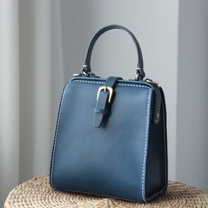 Doktortasche-2 WAYS Damen Rindsleder Handtasche Handgefertigte Schultertasche Leder Doktortaschen Top Griff Tasche-Große Größe