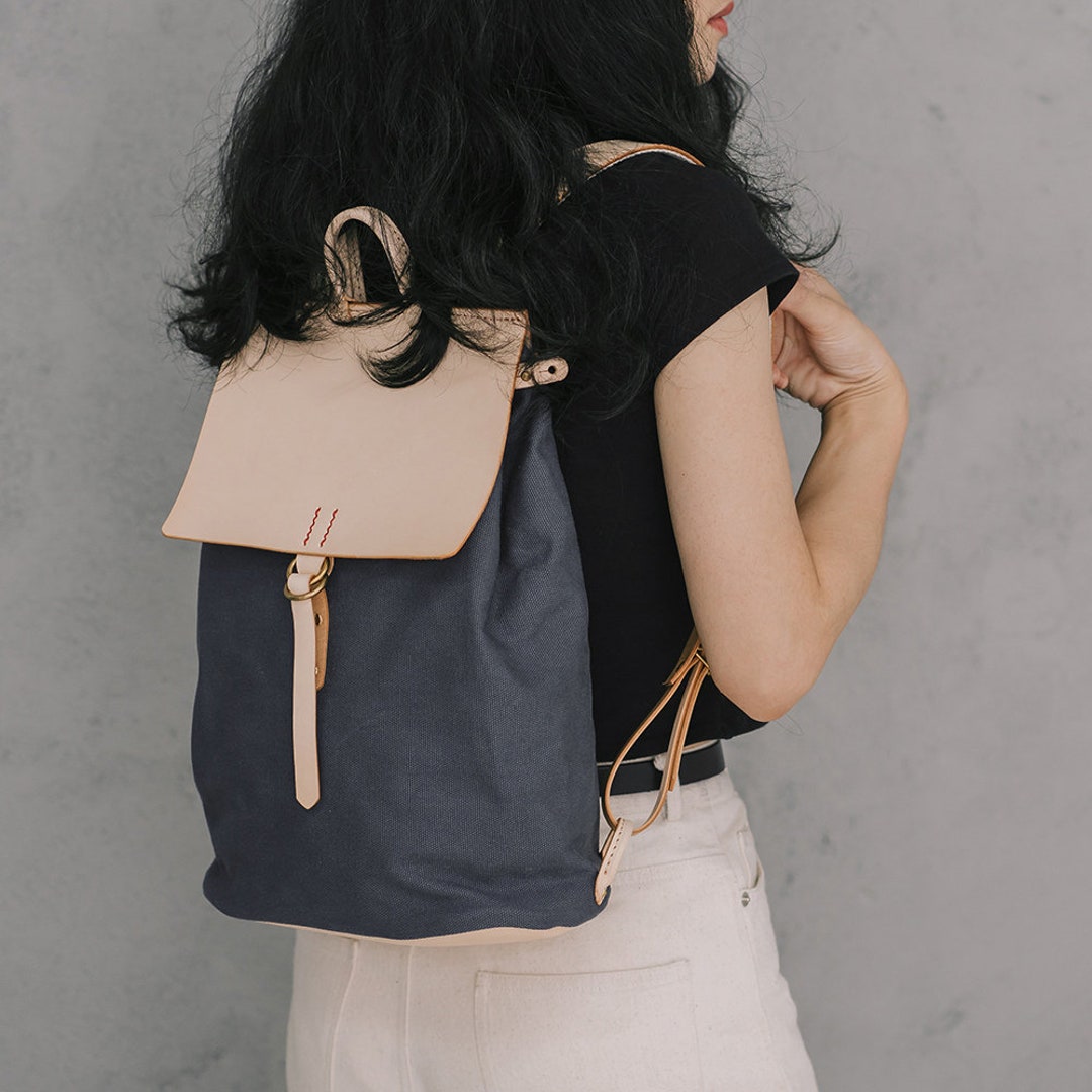 Mini Canvas Backpack for Women 10 inch Small Purse Adjustable Strap Travel Amazon.com | Phaoullzon Teen Girls Mini Backpack Purse Kids  main image 4