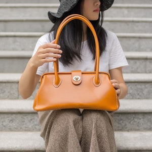 Doktortasche - Damen Rindsleder Handtasche Handgefertigte Schulter Tragetasche Italienische Leder Arzttaschen Top Griff Tasche-Große Größe