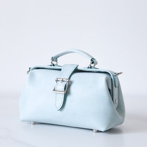 Sac de docteur en cuir - sac de style docteur, sac à main en cuir, sac à bandoulière, sac en cuir monogramme, transport quotidien Tiffany