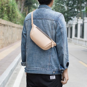 Unisex Sling Leather Bag, Leather Bag, Sling Bag, Vintage Bag,  Casual, Backpack, Crossbody Bag