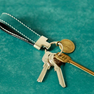 Leather Keys Holder, Kawaii Key chain, Good Gift Mom, Leather Keys Fob, Car Keyring, Every Day Carry image 7