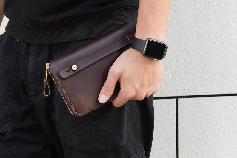 Men's Travel WalletPassport Organizer Man Clutch Wallet Etsy