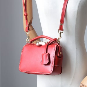 Dulles Doktortasche-Damen Rindsleder Handtasche Handgemachte Schultertasche
