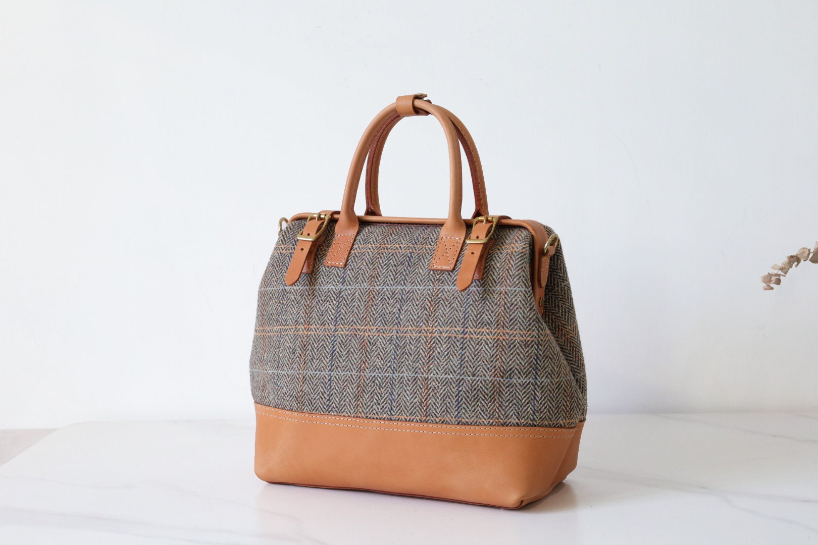 Joules purse tweed hotsell