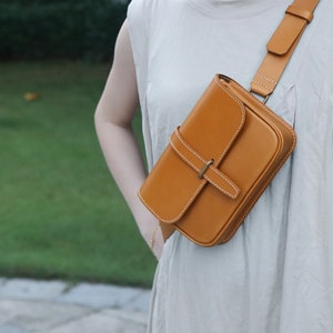 Unisex Sling Leather Bag, Leather Bag, Sling Bag, Vintage Bag,  Casual, Backpack, Crossbody Bag