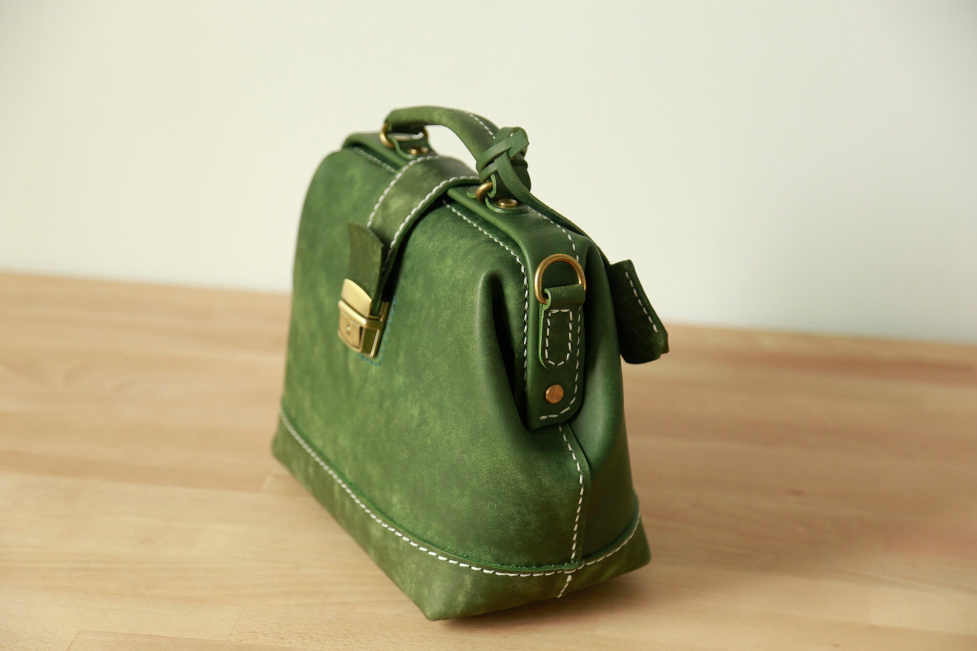 Doctor BagWomen's Cowhide Leather Handbag Handmade Etsy