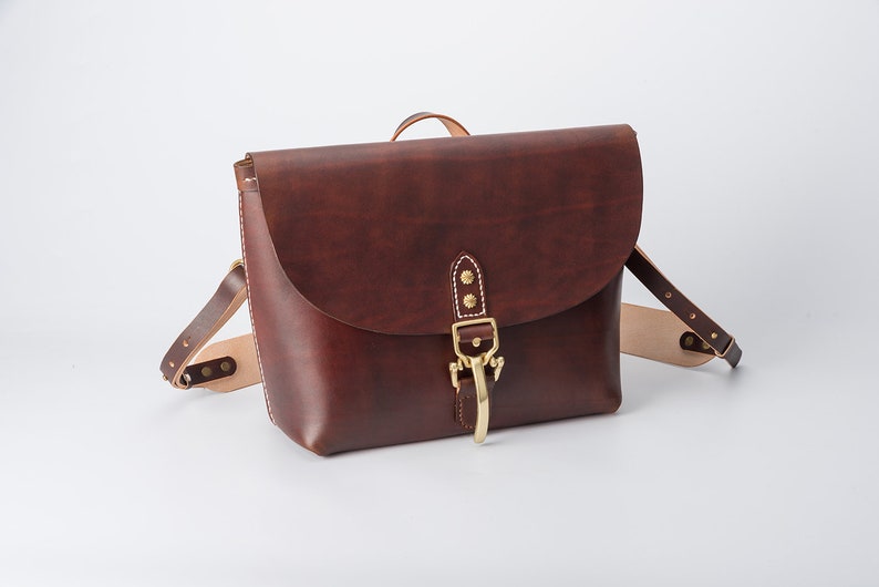 Men's Cowhide Leather Large Messenger Handbag Handmade Etsy