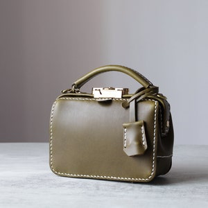 Dulles Doktortasche-Damen Rindsleder Handtasche Handgemachte Schultertasche