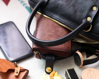 blancle】S.LEATHER 2WAY MINI BOSTON(black) | PR