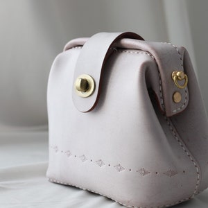 Mini Doctor Bag: Handmade Cowhide Leather Shoulder Bag