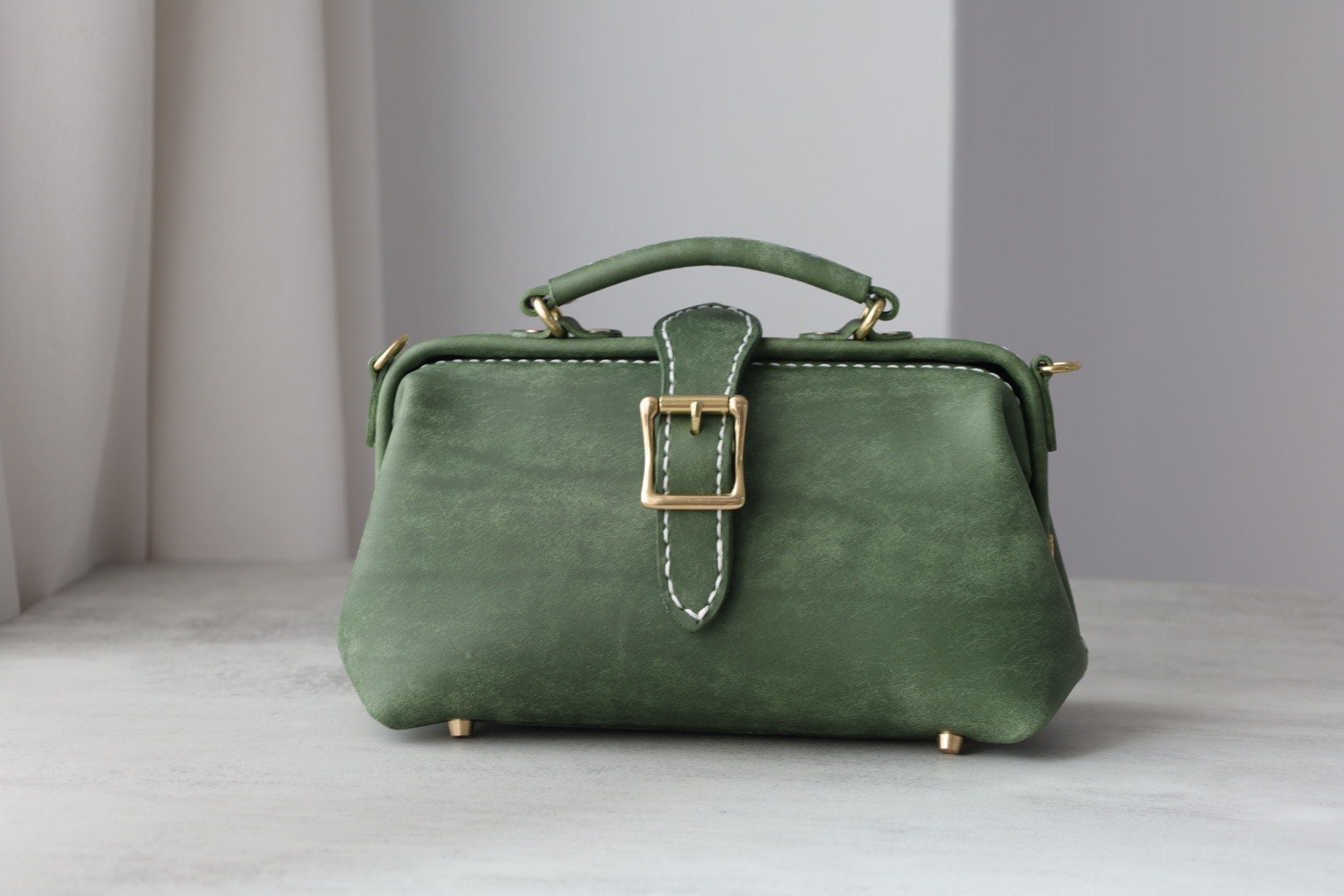 Big Promotion Leather Doctors Bag- Doctor Style Bag, Leather Purse