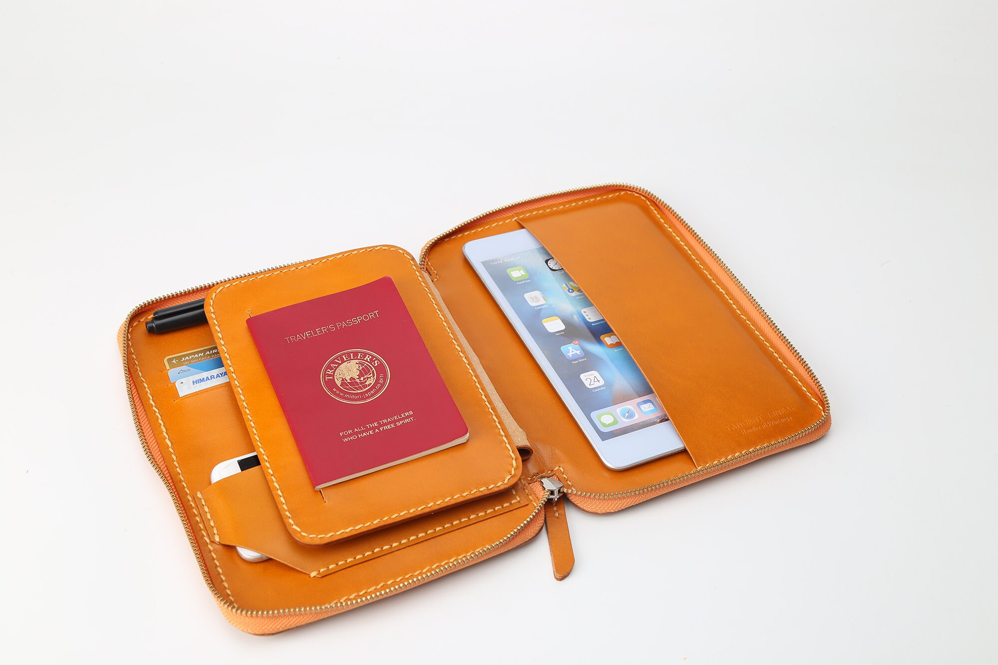 Leather Travel Wallet Organizer Passport Clutch Wallet Etsy