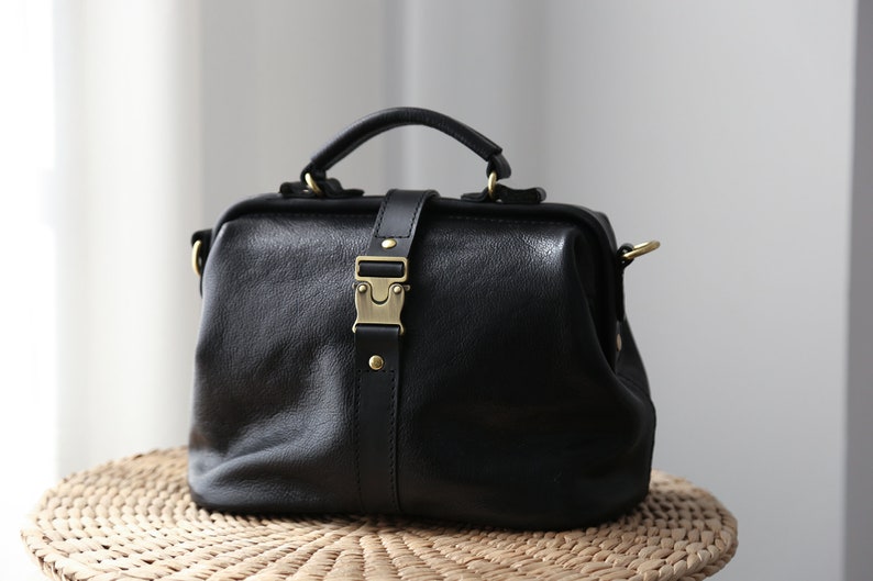 Soft Leather Doctors Bag Doctor Style Bag Leather Purse off Etsy