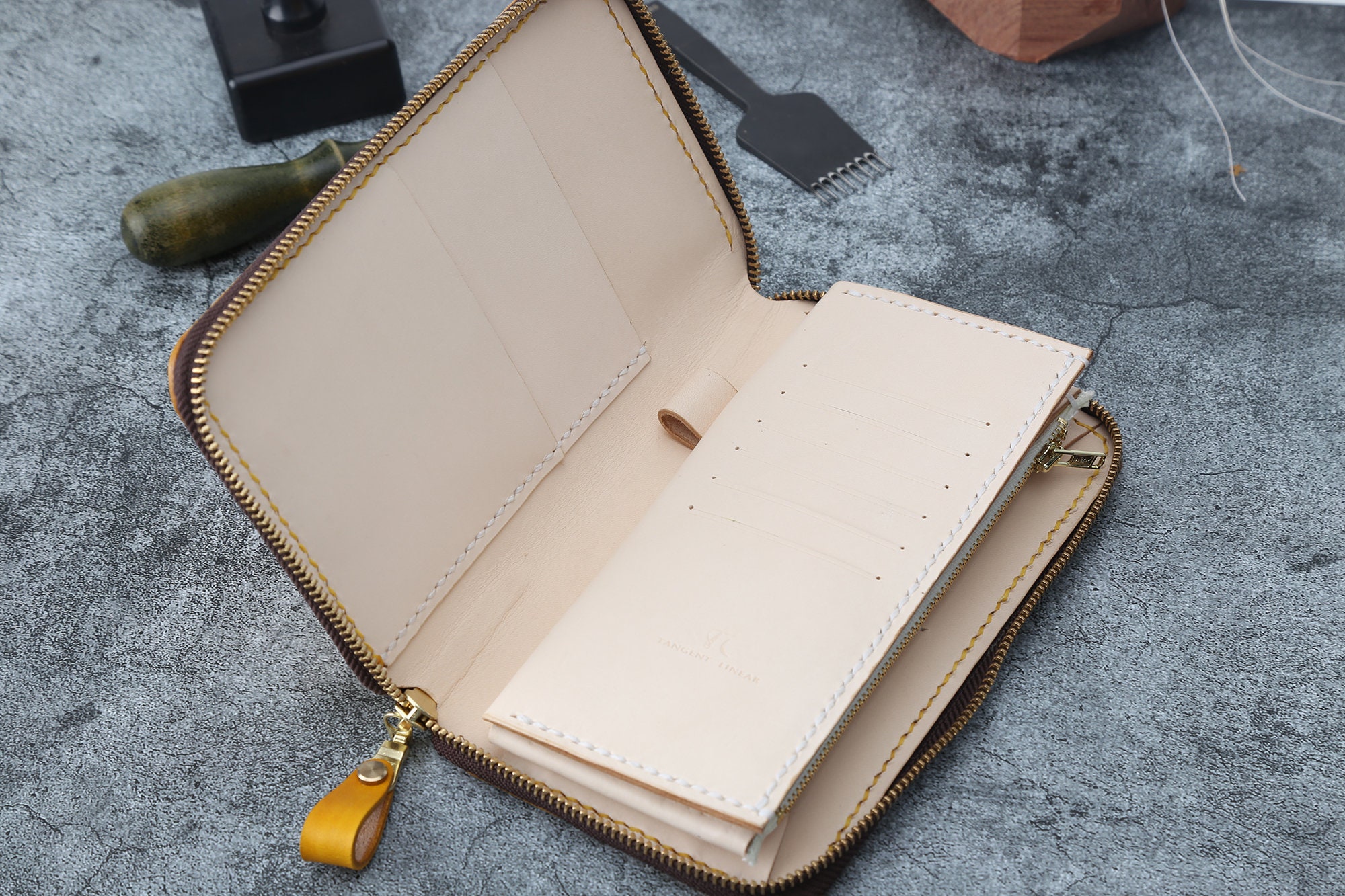 Men's Travel Walletpassport Organizer Man Clutch Wallet Etsy