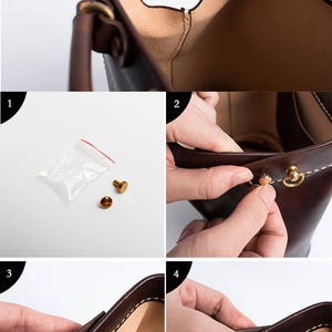Doctor Bag-Women's Cowhide Leather Handbag Handmade Shoulder Bag Italian Leather Doctor Bags Top Handle Bag-Large Size image 10