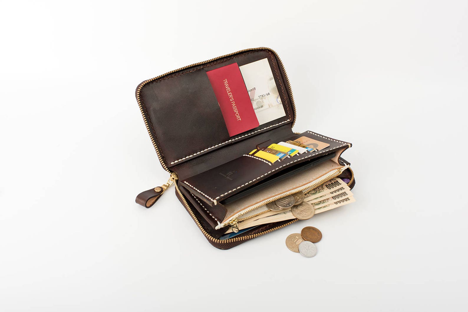 Men's Travel WalletPassport Organizer Man Clutch Wallet Etsy