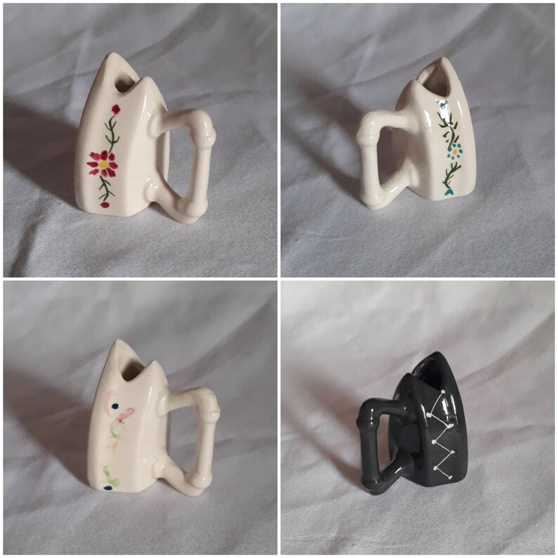 Vintage Ceramic Clothes Iron Toothpick Holder Choice of 4 Etsy