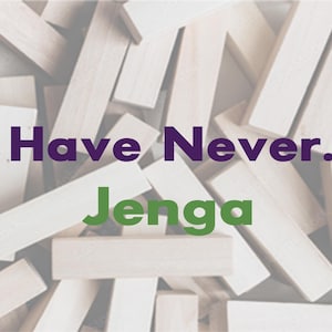 I have Never Jenga Block Game - Naughty version, Naughty Fun, Gift for Him, Gift for Her.  Group Game,  Adult Fun Game, Drinking Game