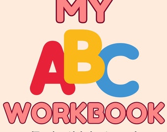 ABC’s Traceable Letter Workbook | Learn to Write Alphabet Practice Book | Printable Tracing Workbook for Kids