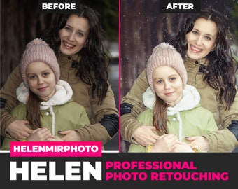 Portrait retouching, photo retouching, photo retouch, retouching, portrait editing, winter overlays, skin retouching, snow overlay