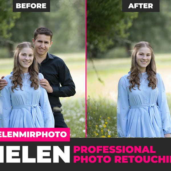 Remove person from photo, photo manipulation, photo retouch, combine photos, photo editing service, photo edit service