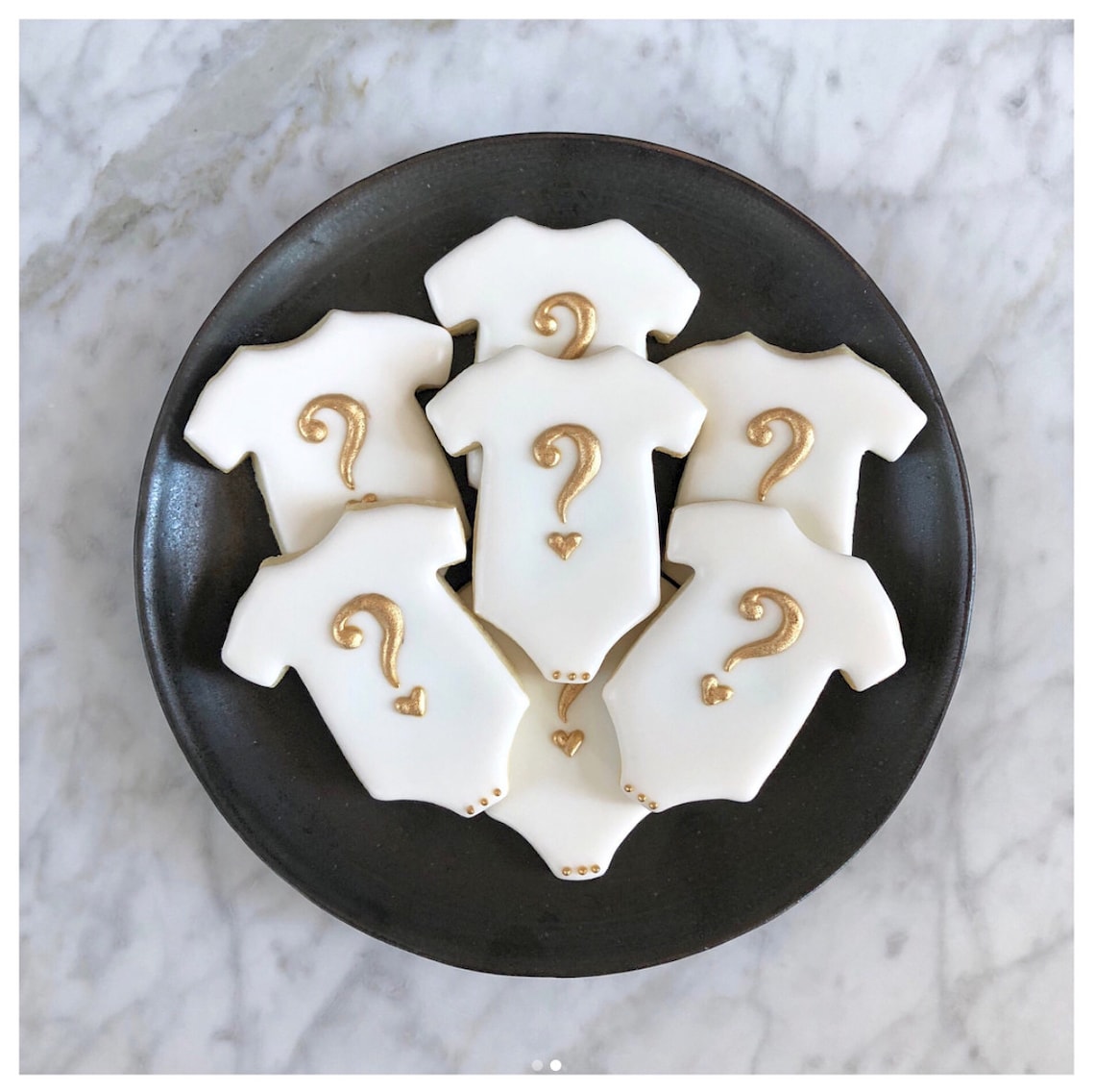 Gender Reveal Onesie Decorated Cookies One Dozen Etsy