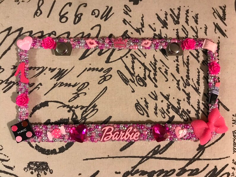 US Barbie pink license plate frame !!!
