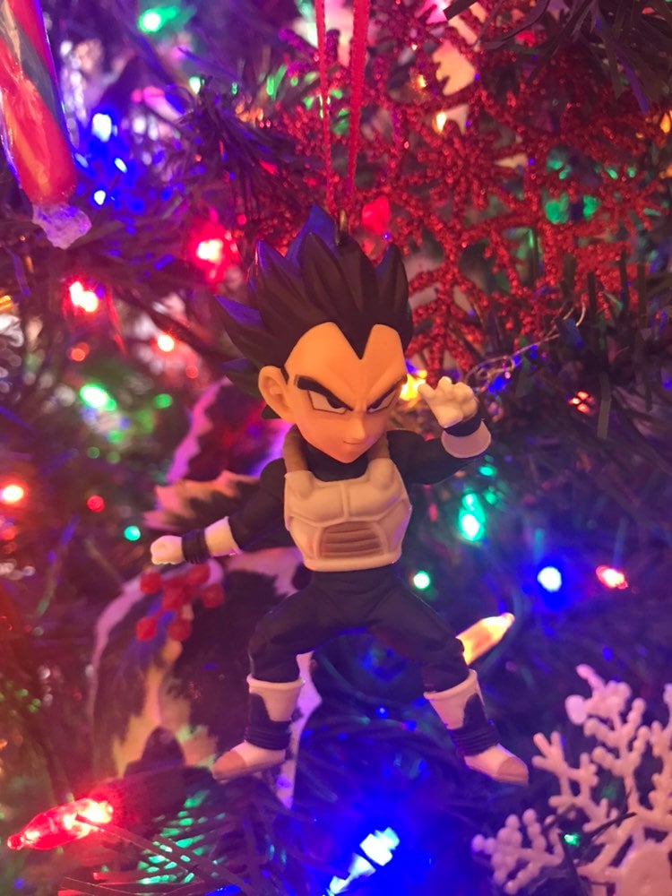 Vegeta from Dragonball Z Holiday Christmas Ornament Etsy