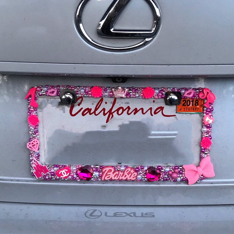 US Barbie pink license plate frame !!!
