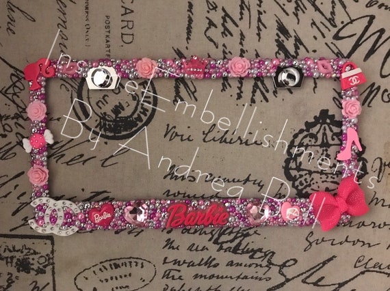 US Barbie pink license plate frame !!!