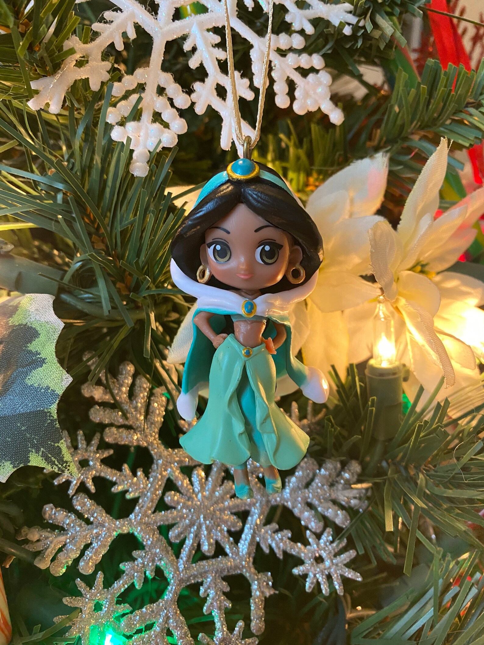 Holiday Princess Jasmine Christmas Ornament | Etsy
