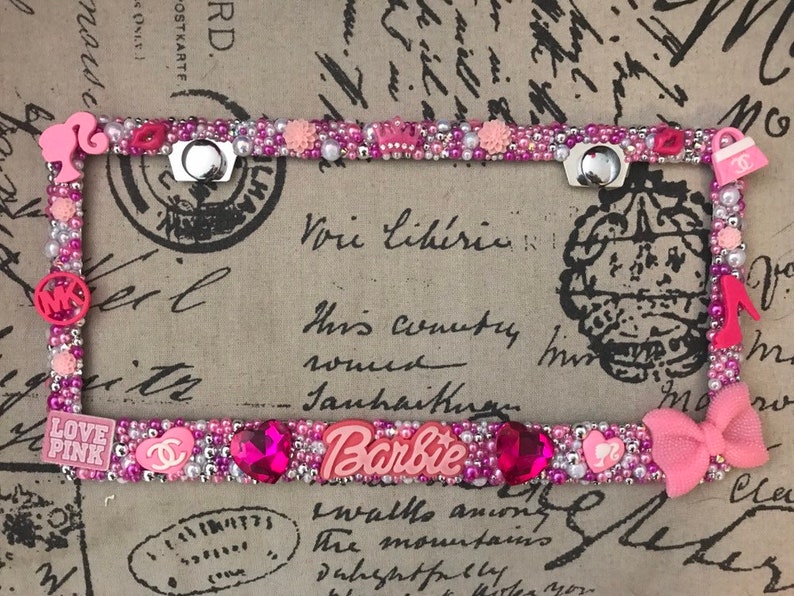 US Barbie pink license plate frame !!!
