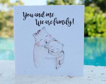 We are family greeting card